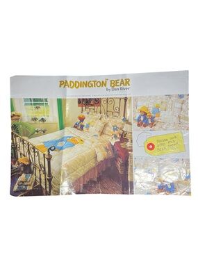 RARE Vintage 1980 Paddington Bear Bedding Sheet Set by Dan River - New